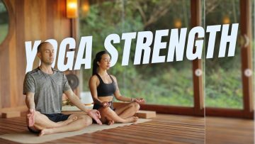 Bài tập yoga strength, tập sức mạnh và thư giãn toàn thân, giúp khoẻ tay, vai, cơ lõi | Intermediate