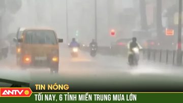 Bão số 6 đi vào vùng biển Trung Trung Bộ, 6 tỉnh mưa lớn từ tối nay | ANTV