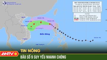 Bão số 9 suy yếu tan nhanh trên biển, Trung Bộ vẫn tiếp tục mưa | ANTV