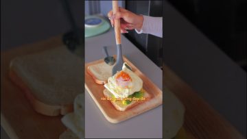 Bữa sáng lành mạnh 5 phút: Sandwich Trứng Đào Bơ Tươi