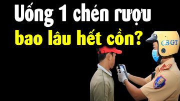 Cách tính thời gian giải rượu để không bị CSGT phổi phạt