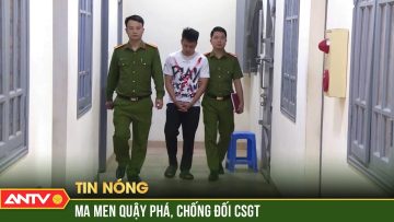 Chống đối CSGT, ma men lái xe “điên” làm hỏng nặng 2 xe máy, 9 ô tô | ANTV