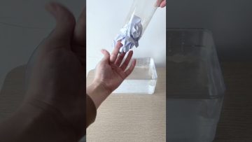 Cùng bé khám phá thí nghiệm stem giấy không ướt | Experiments for kids #shorts #magictricks