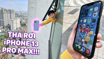 DROPTEST, THẢ RƠI iPHONE 13 PRO MAX CỰC CĂNG: NÉM TỪ TRÊN TẦNG XUỐNG, CHO XE NGHIẾN QUA…