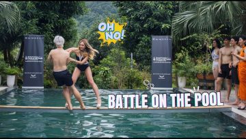 EP 3 | Catwalking on a wooden beam across a swimming pool | Who will win??? Face of Vietnam 2024