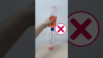 Giải thích vật lý dễ hiểu cùng thí nghiệm stem từ nước và chai nhựa | Experiments for kids #shorts