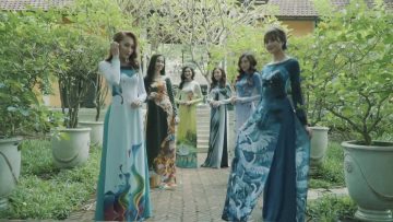 Lụa Thái Tuấn – BST áo dài Dòng Chảy Nghệ Thuật