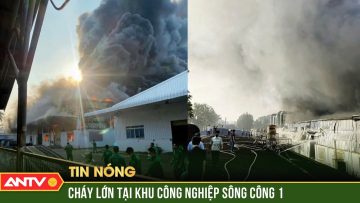 Nhà xưởng trơ trụi sau vụ cháy ở khu công nghiệp Sông Công 1 | ANTV