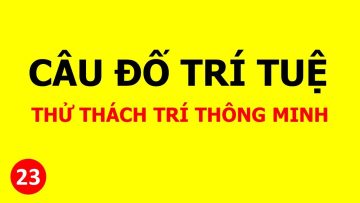 Những câu đố trí tuệ thử thách trí thông minh – phần 23