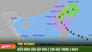 Nóng: Biển Đông nguy cơ hứng chịu 2 cơn bão và 1 áp thấp cùng lúc | ANTV