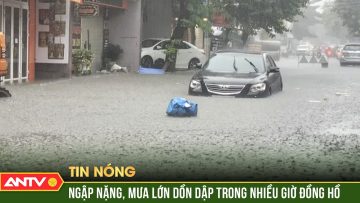 Quảng Trị: Nhiều tuyến đường ở thành phố Đông Hà ngập sâu sau mưa lớn | ANTV