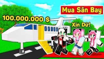 REDHOOD 24 GIỜ ĐI LÀM KIẾM TIỀN MUA MÁY BAY TRONG MINECRAFT*1 NGÀY REDHOOD LÀM CHỦ TỊCH SÂN BAY MCPE