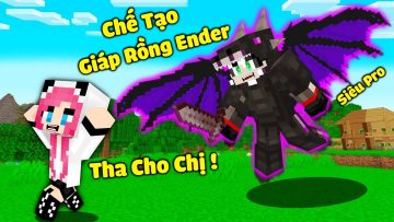 REDHOOD THỬ THÁCH CHẾ TẠO BỘ GIÁP RỒNG ENDER CỦA PRO TRONG MINECRAFT*MỀU CÓ VŨ KHÍ SIÊU VIP CỦA RỒNG