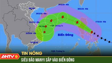 Siêu bão Man-yi đang rất mạnh, khả năng đổ bộ vào Biển Đông trong đêm nay | ANTV