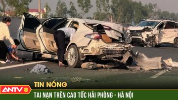 Tai nạn giao thông liên hoàn giữa 3 ôtô trên cao tốc Hà Nội-Hải Phòng | ANTV