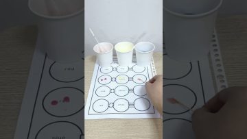 Thí nghiệm STEM giọt nước sắc màu | Mixing color experiments for kid #shorts #watercolor