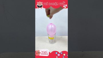 Thí nghiệm vui nhộn vỏ chanh và quả bóng | Experiments for kids | Lemon and balloon #shorts