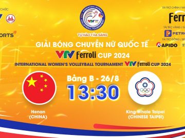 TRỰC TIẾP Hà Nam (Trung Quốc) – King Whale Taipei (Đài Bắc Trung Hoa) | VTV Ferroli Cup 2024