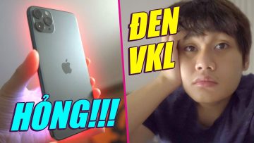 VLOG ĐEN VKL: iPHONE 11 PRO MAX MÌNH ĐANG DÙNG TỰ DƯNG… HỎNG:(( – THÀNH CỤC GẠCH CHẶN GIẤY