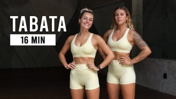 16 Min Full Body TABATA HIIT Workout (No Equipment, Home Workout)