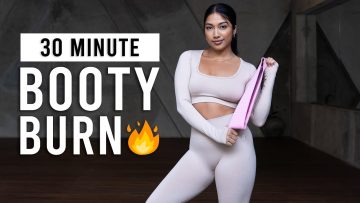 30 MIN BOOTY BURN | Glute Workout With Resistance Band At Home