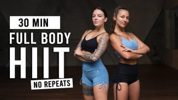 30 MIN FULL BODY CARDIO HIIT Workout (Intense, No Repeats)