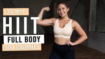 30 MIN FULL BODY HIIT WORKOUT | Burn 500 Calories | At Home, No Equipment, No Repeats