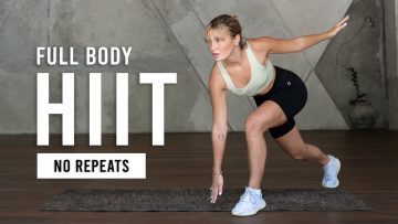 30 Min Full Body HIIT Workout For Fat Loss (Beginner Friendly, No Repeats)