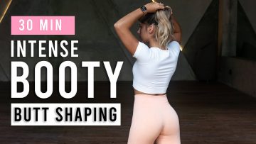 30 MIN Intense Booty HIIT WORKOUT | Butt Shaping & Round Glutes | At home | No Equipment