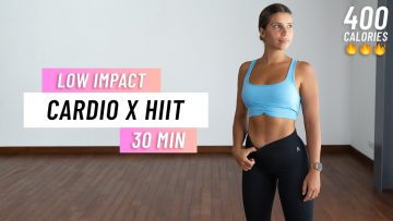 30 Min Low Impact HIIT Workout For Fat Burn and Cardio (Intense, No Jumping)