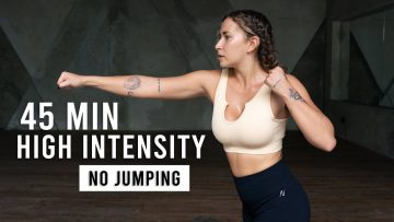 45 MIN INTENSE NO JUMPING HIIT Workout (Full Body Fat Burn, No Equipment, No Repeat)