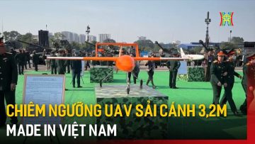 Chiêm ngưỡng UAV sải cánh 3,2m made in Việt Nam tại Triển lãm quốc phòng quốc tế Việt Nam 2024