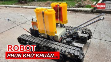 Ngắm nhìn robot phun khử khuẩn, xử lý rác thải y tế dùng trong bệnh viện | Báo Người Lao Động