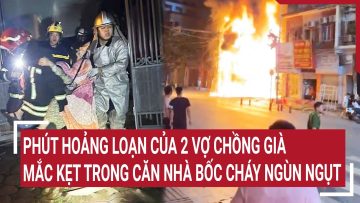 Phút hoảng loạn của 2 vợ chồng già mắc kẹt trong căn nhà bốc cháy ngùn ngụt