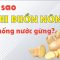 Tại sao khi buồn nôn nên uống nước gừng?