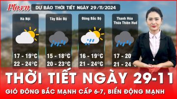 Thời tiết ngày 29-11: Bắc Bộ rét đậm, rét hại; Gió đông bắc mạnh cấp 6-7 khiến biển động mạnh